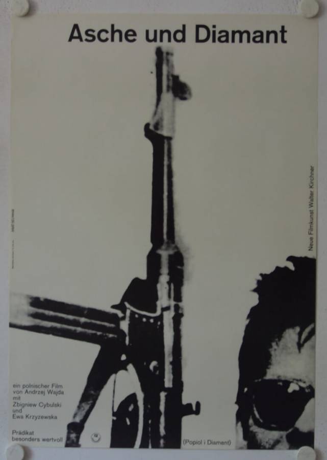 Ashes and Diamond original release german movie poster
